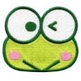 thumbnail image 1 of Kero Kero Keroppi Wink Patch Hello Kitty Cartoon Embroidered Iron On, 1 of 2