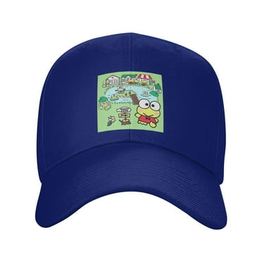 Keroppi Baseball Cap Men Women Fashion Classic Adjustable Plain Hat Blue