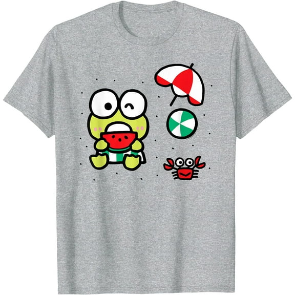 Keroppi Beach Summer Watermelon DTG Print Unisex T-Shirt