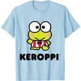 thumbnail image 1 of Keroppi Character Front Cute Greeting DTG Print Unisex T-Shirt,Light Blue Color,Size 4T, 1 of 5