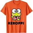 thumbnail image 1 of Keroppi Character Front Cute Greeting DTG Print Unisex T-Shirt,Orange Color,Size YM, 1 of 5
