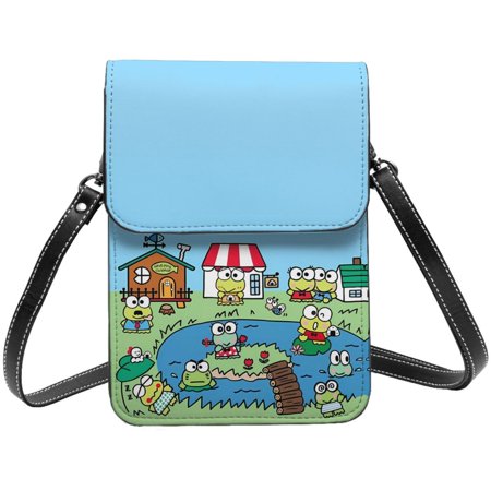 Keroppi Crossbody Cell Phone Purse for Women Lightweight Mini Shoulder Bag Wallet