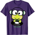 thumbnail image 1 of Keroppi DJ Record Spin DTG Print Unisex T-Shirt,Purple Color,Size 4XL, 1 of 5
