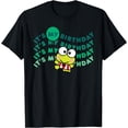 thumbnail image 1 of Keroppi It's My Birthday DTG Print Unisex T-Shirt,Black Color,Size YS, 1 of 5