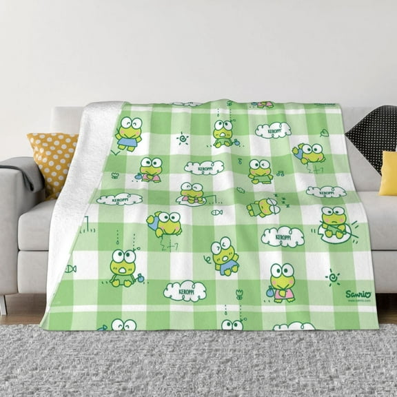 Keroppi Kids Adults Ultra-Soft Micro Fleece Blanket Throw All Season Fuzzy Lightweight Throw Blankets For Office Company Home Couch Bed Sofa 40"X30"