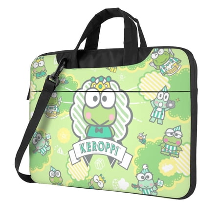 Keroppi Laptop Bag Laptop Case Computer Notebook Briefcase Messenger Bag With Adjustable Shoulder Strap 13 Inch