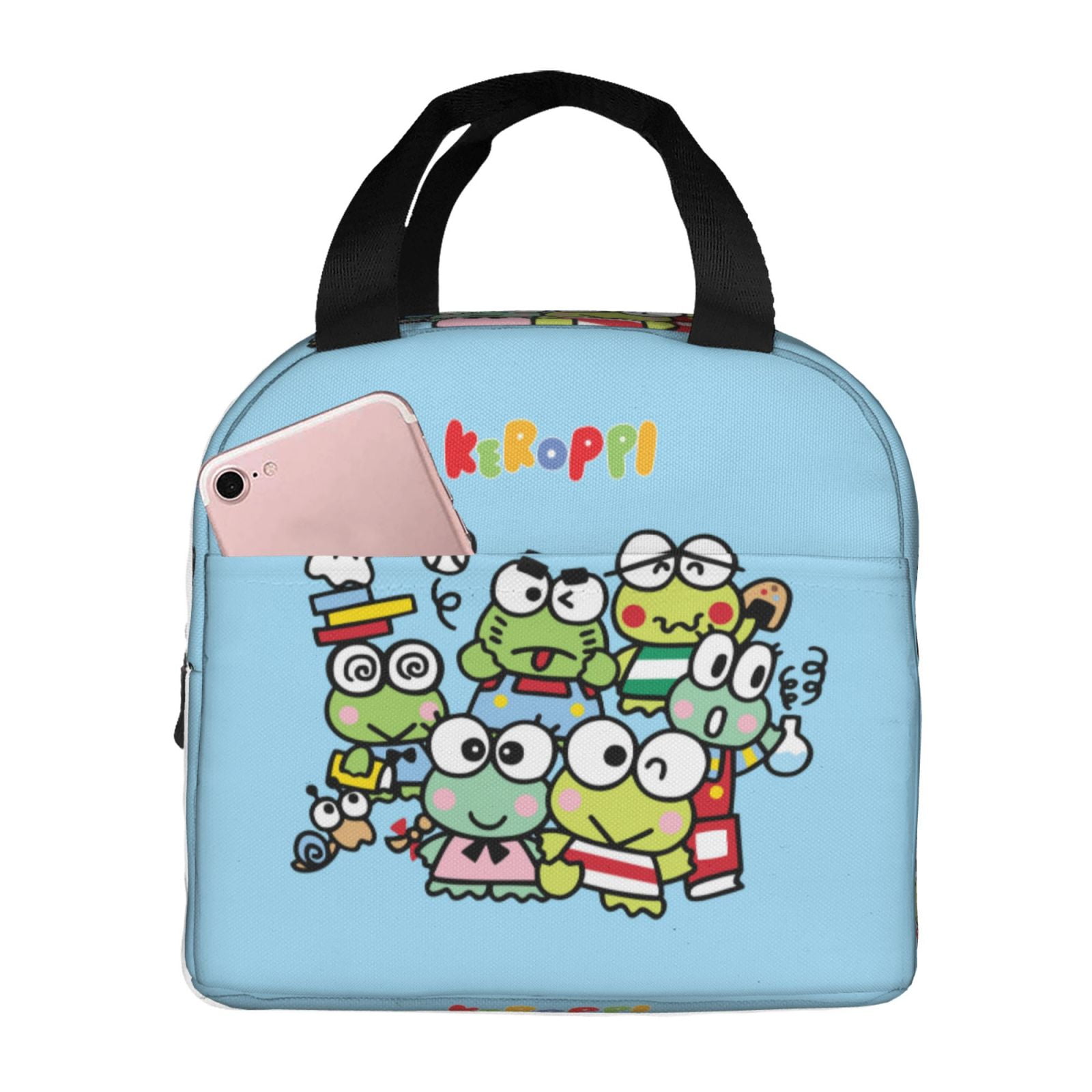 Keroppi Lunch Bag Cute Lunch Box Insulated Reusable Large Capacity