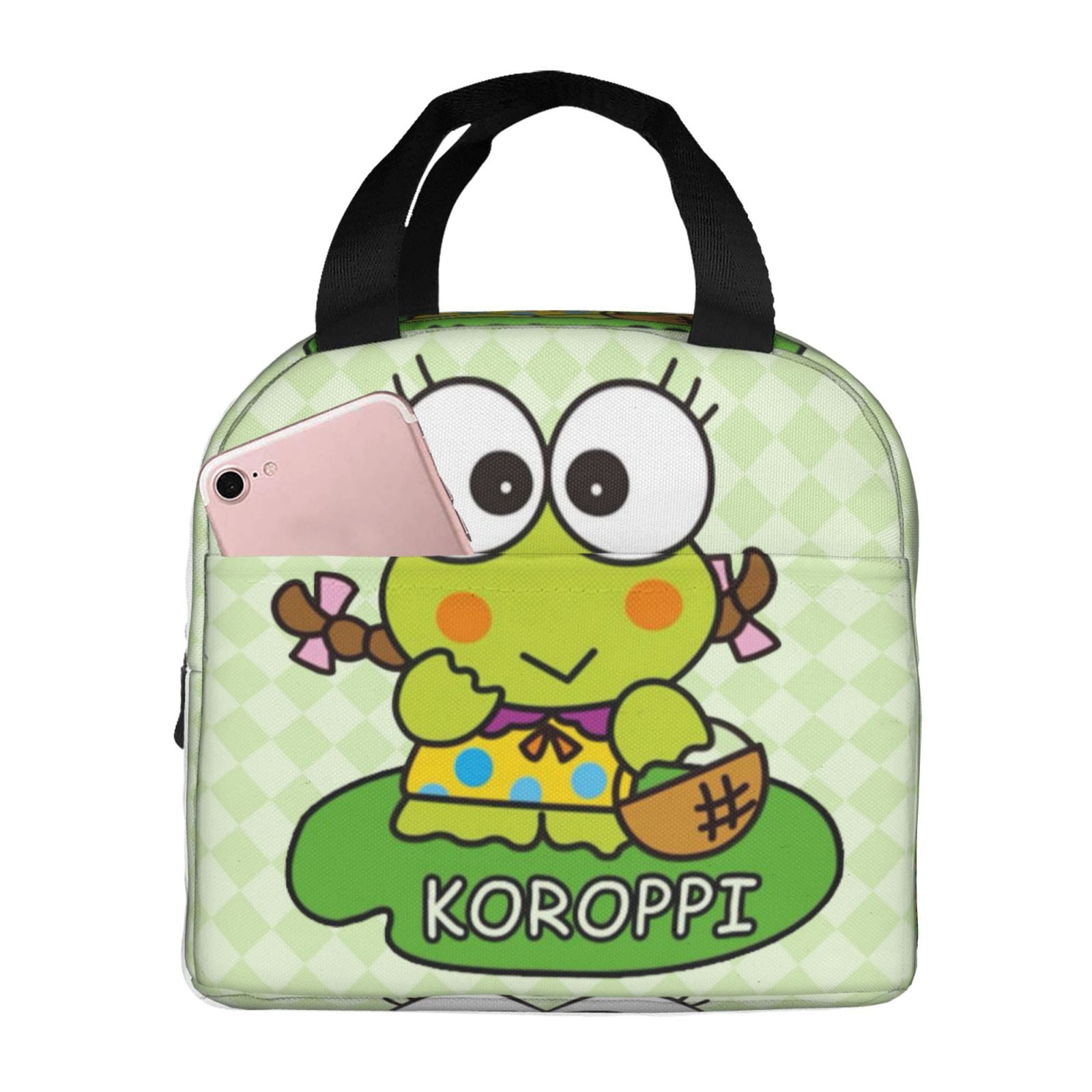 Keroppi Lunch Bag Cute Lunch Box Insulated Reusable Large Capacity