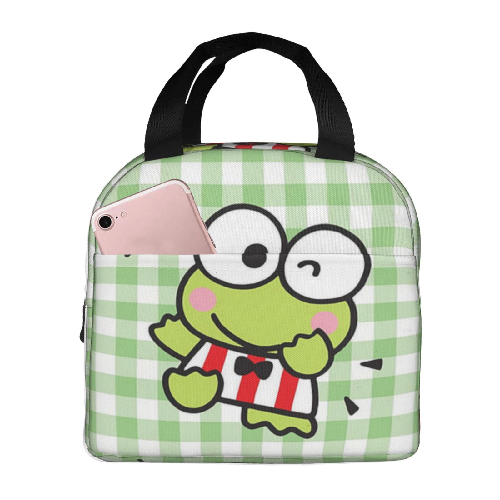 Keroppi Lunch Bag Cute Lunch Box Insulated Reusable Large Capacity