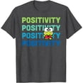 thumbnail image 1 of Keroppi Positivity Cute DTG Print Unisex T-Shirt,Dark Heather Grey Color,Size 5XL, 1 of 5