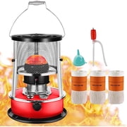 Kerosene Heater,Kerosene Heaters for Indoor Use,2600W Heating power,15㎡ Heating range,Portable Heater for Indoor and Outdoor, Camping and Fishing(Black,4.5l)