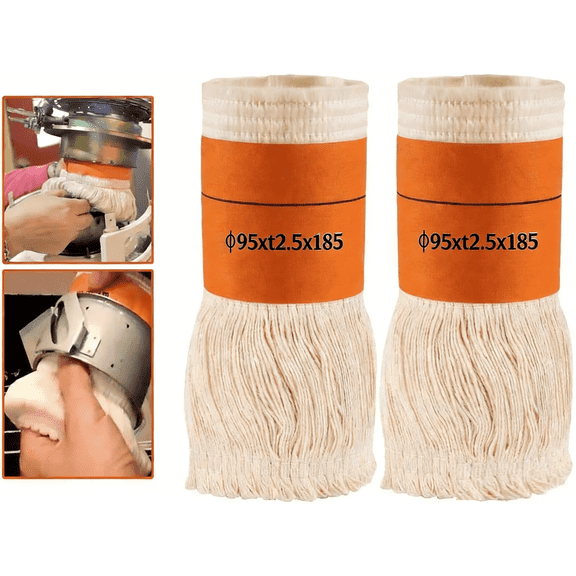 Kerosene Heater Replacement Wick, Cotton & Fiberglass Core | Smokeless, Odorless Long-Burning Wick for Oil Stoves(RL 95xt2.5x185mm 2 PCS)