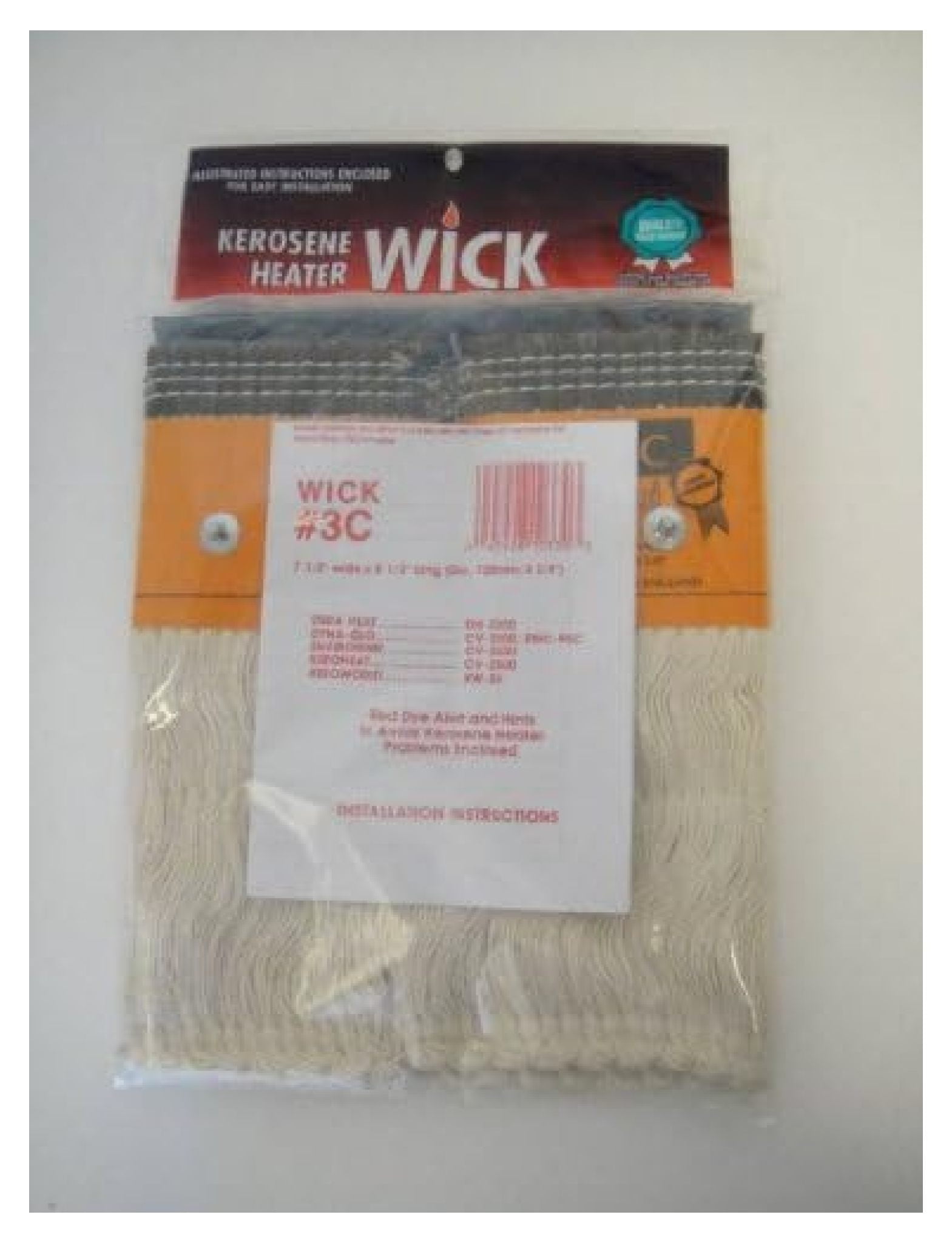 Kerosene Heater Wick 3C For Models DURA HEAT DH2300, DYNAGLO CV