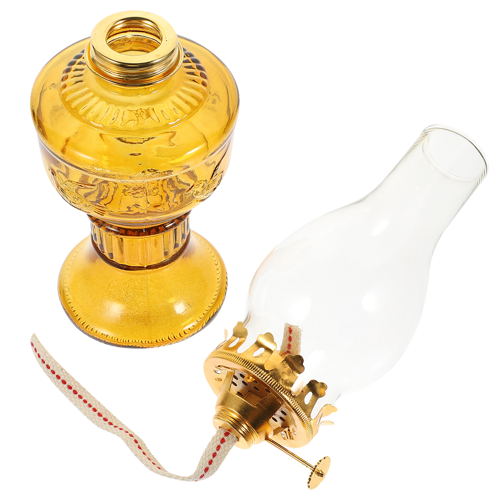 Kerosene Lamp Decoration Decor Ornament Glass Kerosene Lantern Reusable
