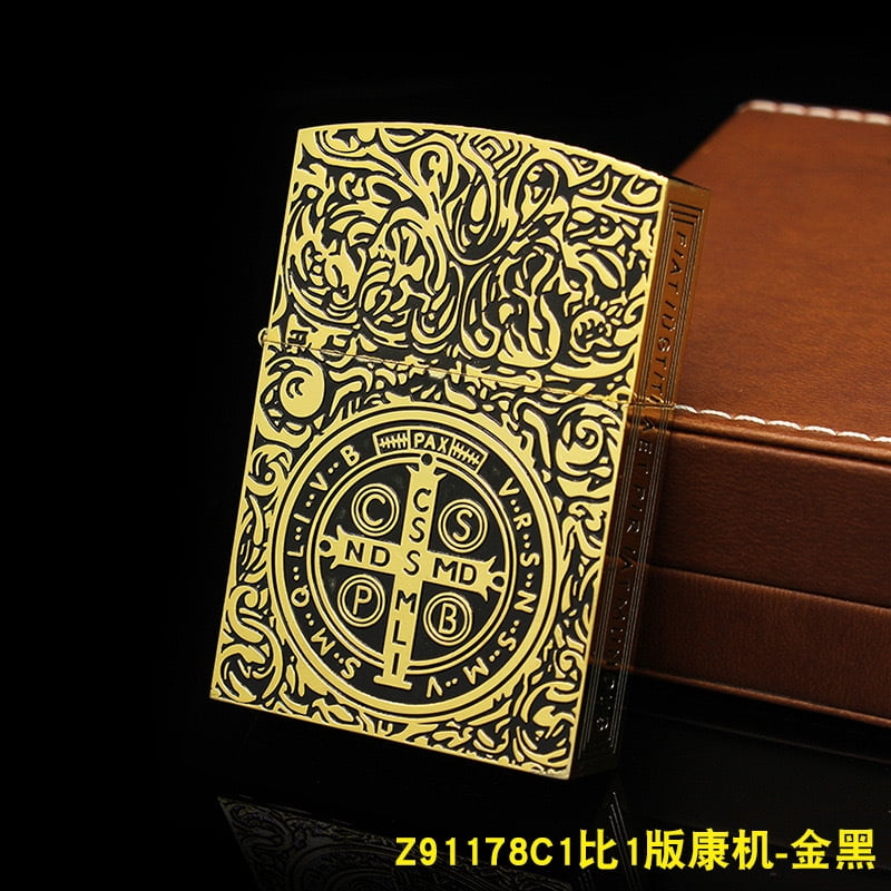 Kerosene Lighter 1:1 Large Constantine Heavy Machine Men’s Gift Wholesale,金黑
