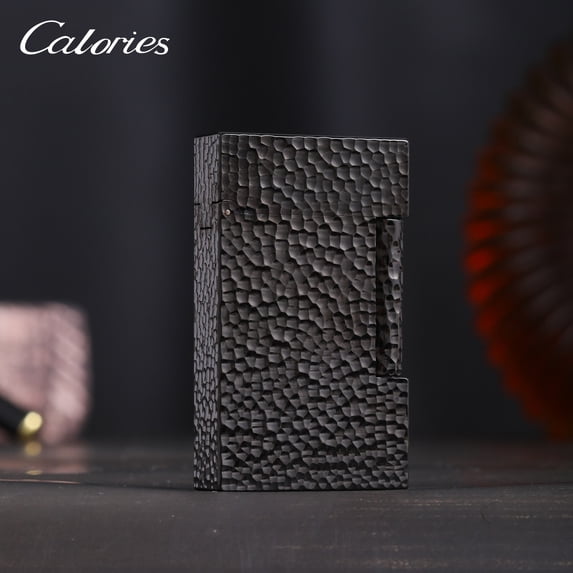 Kerosene lighter, Top Metal Pocket Lighter Daily Use, Sold Without Fuel.,SKU00819-陨石坑黑色