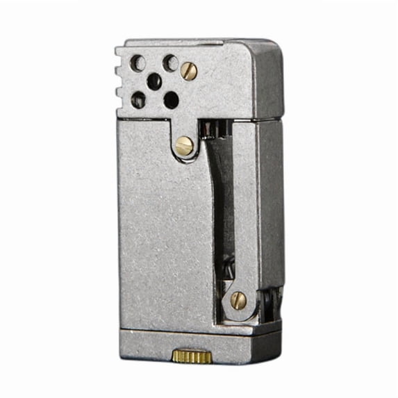 Kerosene lighter, Top Metal Pocket Lighter Daily Use, Sold Without Fuel.,SKU01239-HY696古银-单机(无油Y)