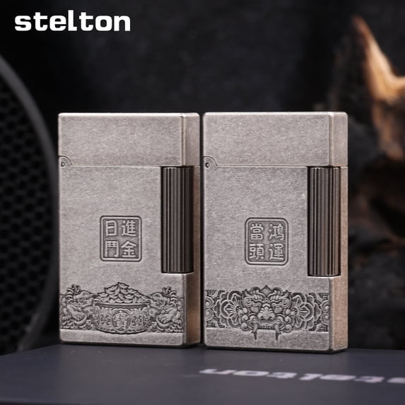 Kerosene lighter, Top Metal Pocket Lighter Daily Use, Sold Without Fuel.,SKU00999-古银红五星
