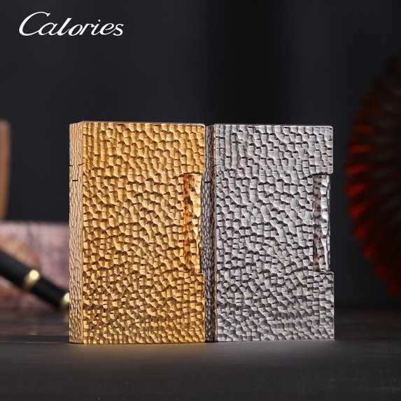 Kerosene lighter, Top Metal Pocket Lighter Daily Use, Sold Without Fuel.,SKU00819-小坑金色