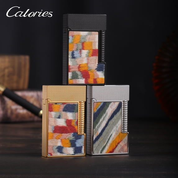Kerosene lighter, Top Metal Pocket Lighter Daily Use, Sold Without Fuel.,SKU00822-黑色方块木纹(木纹颜色随机)