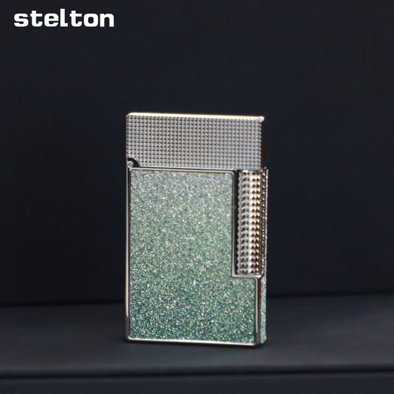 Kerosene lighter, Top Metal Pocket Lighter Daily Use, Sold Without Fuel.,SKU00952-大机银底绿色