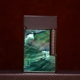 thumbnail image 1 of Kerosene lighter, Top Metal Pocket Lighter Daily Use, Sold Without Fuel.,SKU00958-黑色绿贝-四面, 1 of 19
