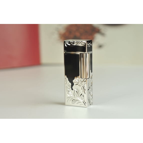 Kerosene lighter, Top Metal Pocket Lighter Daily Use, Sold Without Fuel.,SKU00858-黑银