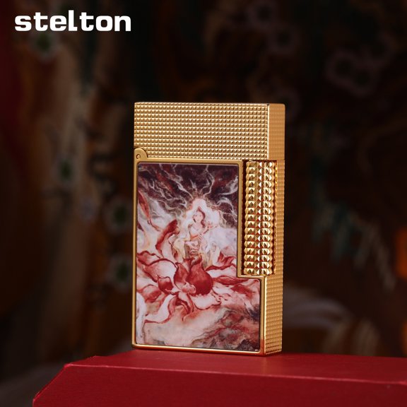 Kerosene lighter, Top Metal Pocket Lighter Daily Use, Sold Without Fuel.,SKU00942-普贤金色