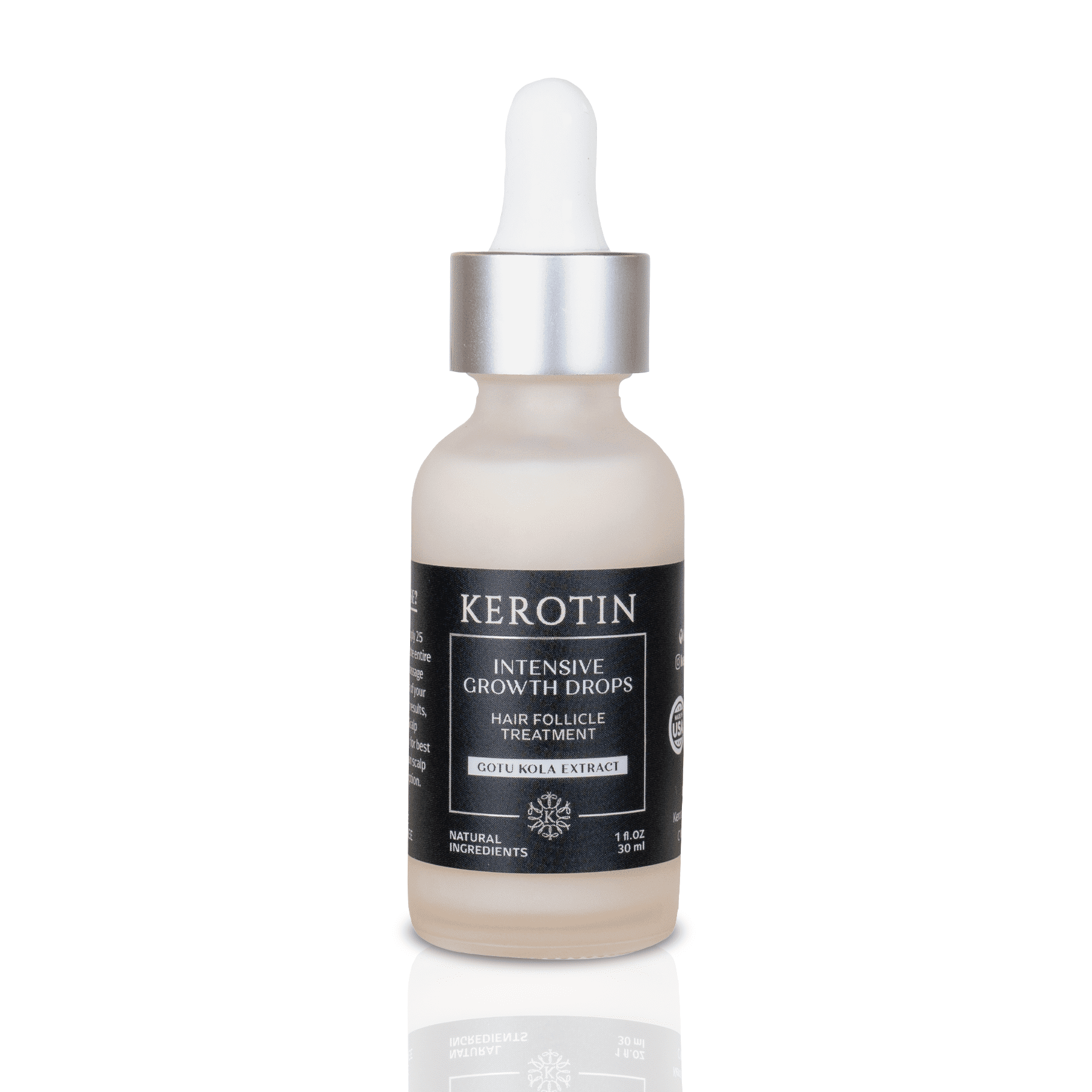 Kerotin Intensive Growth Drops Rosemary Oil Peptides Minoxidil