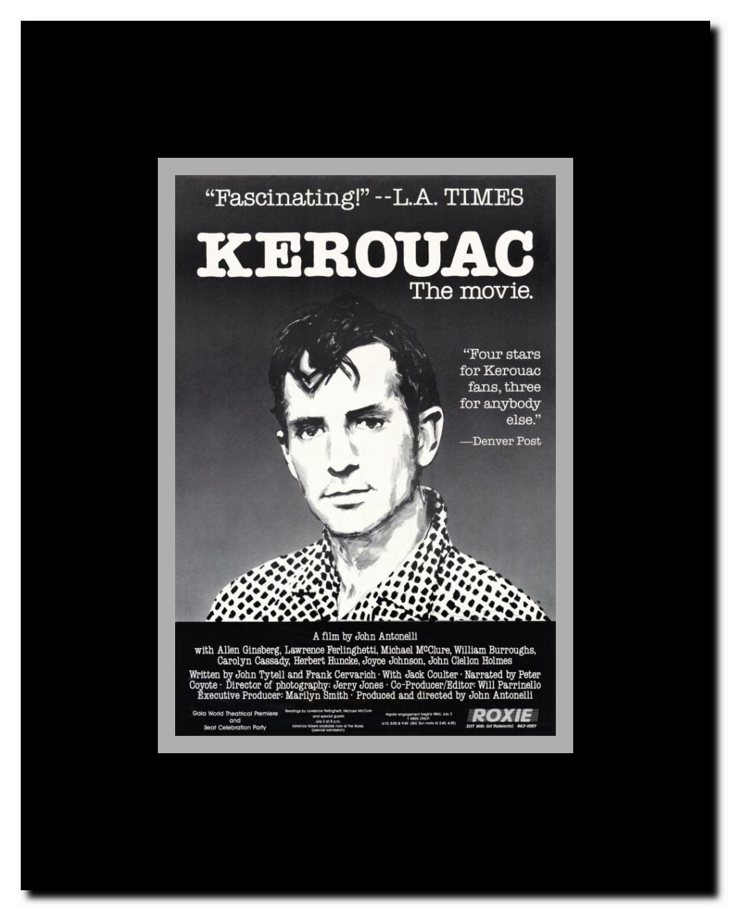 Kerouac Framed Movie Poster