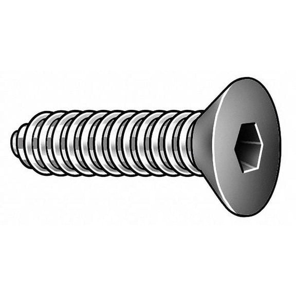 Kerr Lakeside SHCS,Flat,Alloy Steel,#4-40x3/4",PK100  4C75KFC