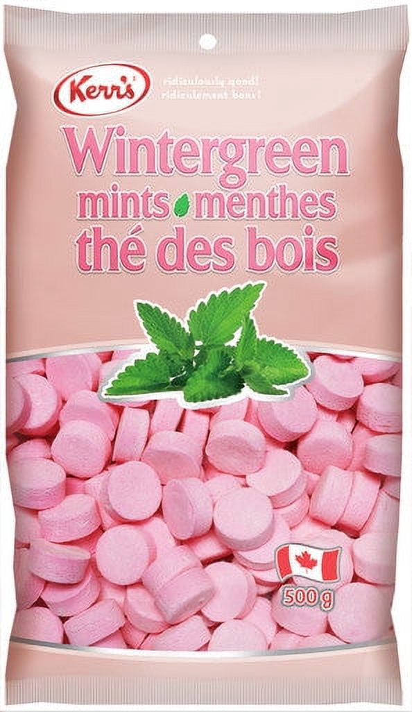 Kerr's Candy Wintergreen Mints, 500g/17.6 oz Bag, Imported from Canada ...