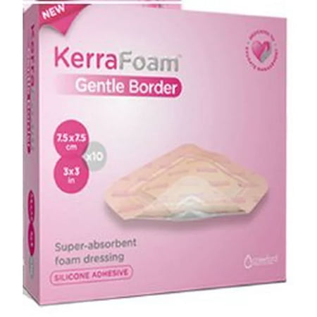 KerraFoam Gentle Border Absorbent Dressing, 5" x 5"
