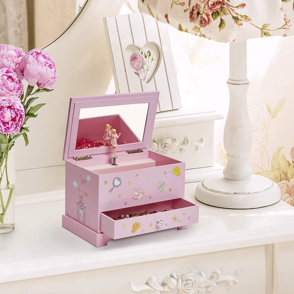 Kerri Girls Musical Fairy  with Mirror and Twirling Figurine