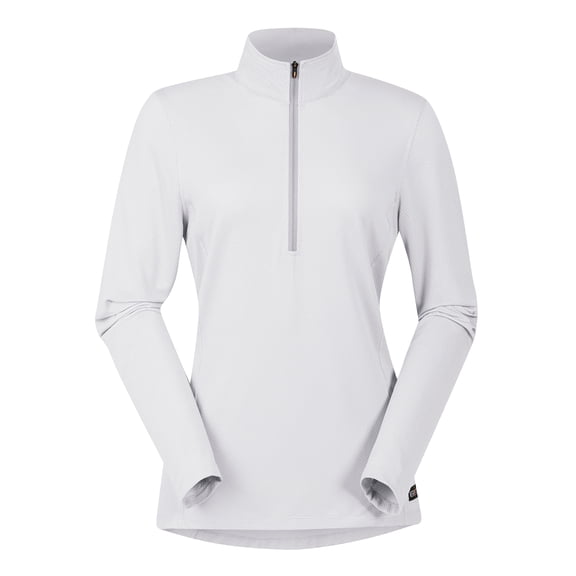 Kerrits Ice Fil® Lite Long Sleeve Riding Shirt (White, 1X)