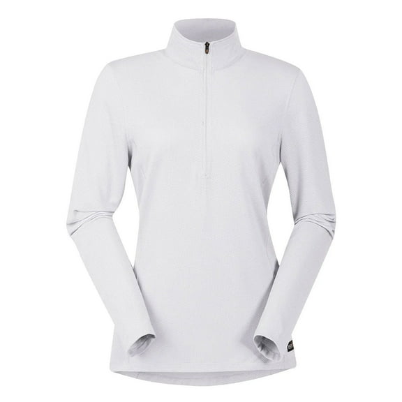 KERRITS Adult Female Ice Fil Lite Solid Long Sleeve Shirt, Color: White, Size: S