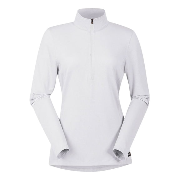 KERRITS Women's Ice Fil Lite Solid Long Sleeve Riding Shirt, Color: White, Size: S