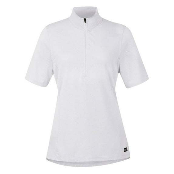 KERRITS Women's Ice Fil Lite Solid Short Sleeve Riding Shirt, Color: White, Size: XS