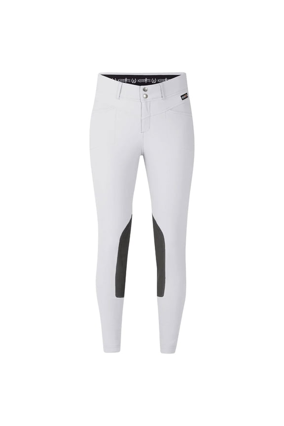Kids Crossover II Knee Patch Riding Breeches, Color: White, Size: XL (60545WHITEXL)
