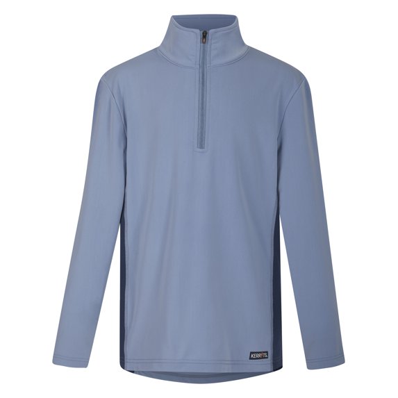 Kerrits Kids Tempo Fleece Tech Top (S, Oxford/Admiral)