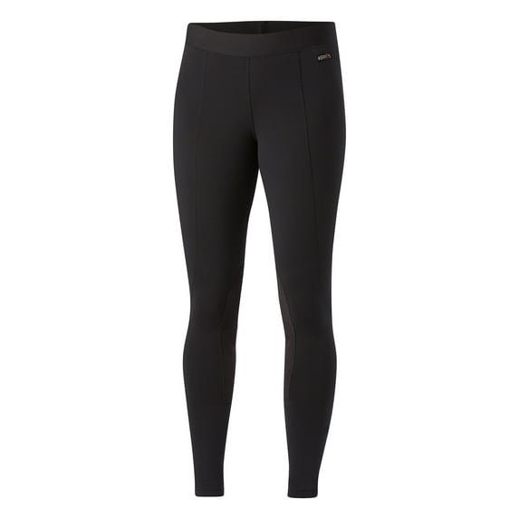 Kerrits Women's Flow Rise Performance Tights in Black or Tan (Black, XLarge)