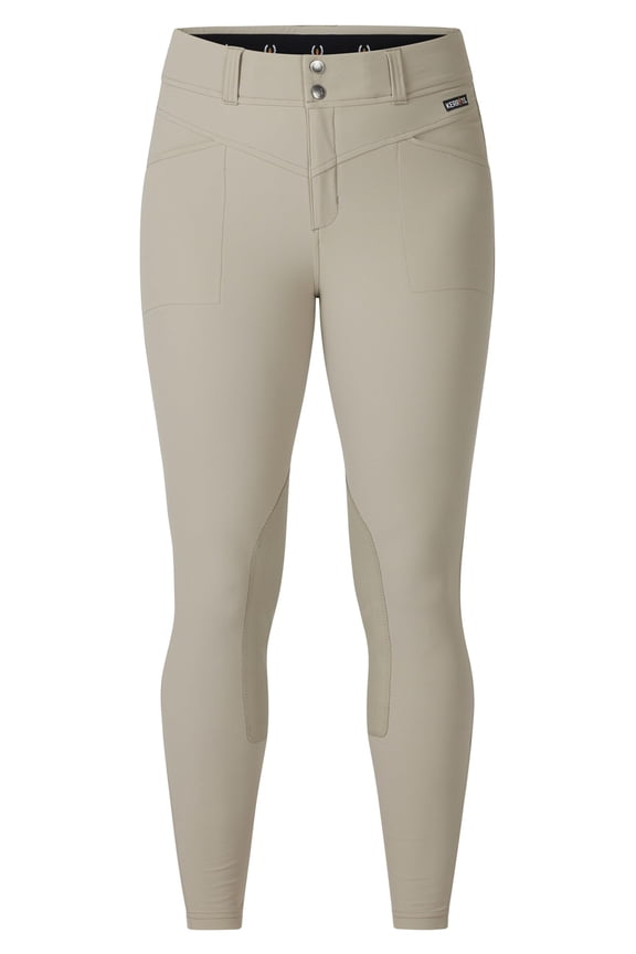 Womens Crossover II Knee Patch Breech (Sand, Small)