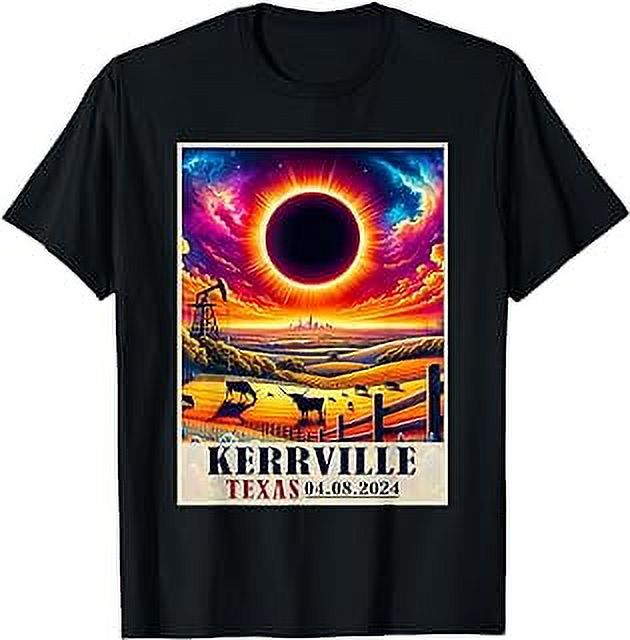 Kerrville Texas Total Solar Eclipse 2024 Totatily Vintage TShirt
