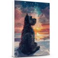 thumbnail image 1 of Kerry Blue Terrier Dog Art Print Poster, Wall art Canvas Painting Decor, Dog Pop Starry Night Art Home Decor Artwork For Bedroom Living Room Bathroom Décor, 1 of 6