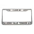 thumbnail image 1 of Kerry Blue Terrier License Plate Frame (Chrome) 5 Year Warranty, 1 of 1