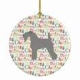 thumbnail image 1 of Kerry Blue Terrier Merry Christmas Ceramic Ornament 2.8 in x 2.8 in, 1 of 3