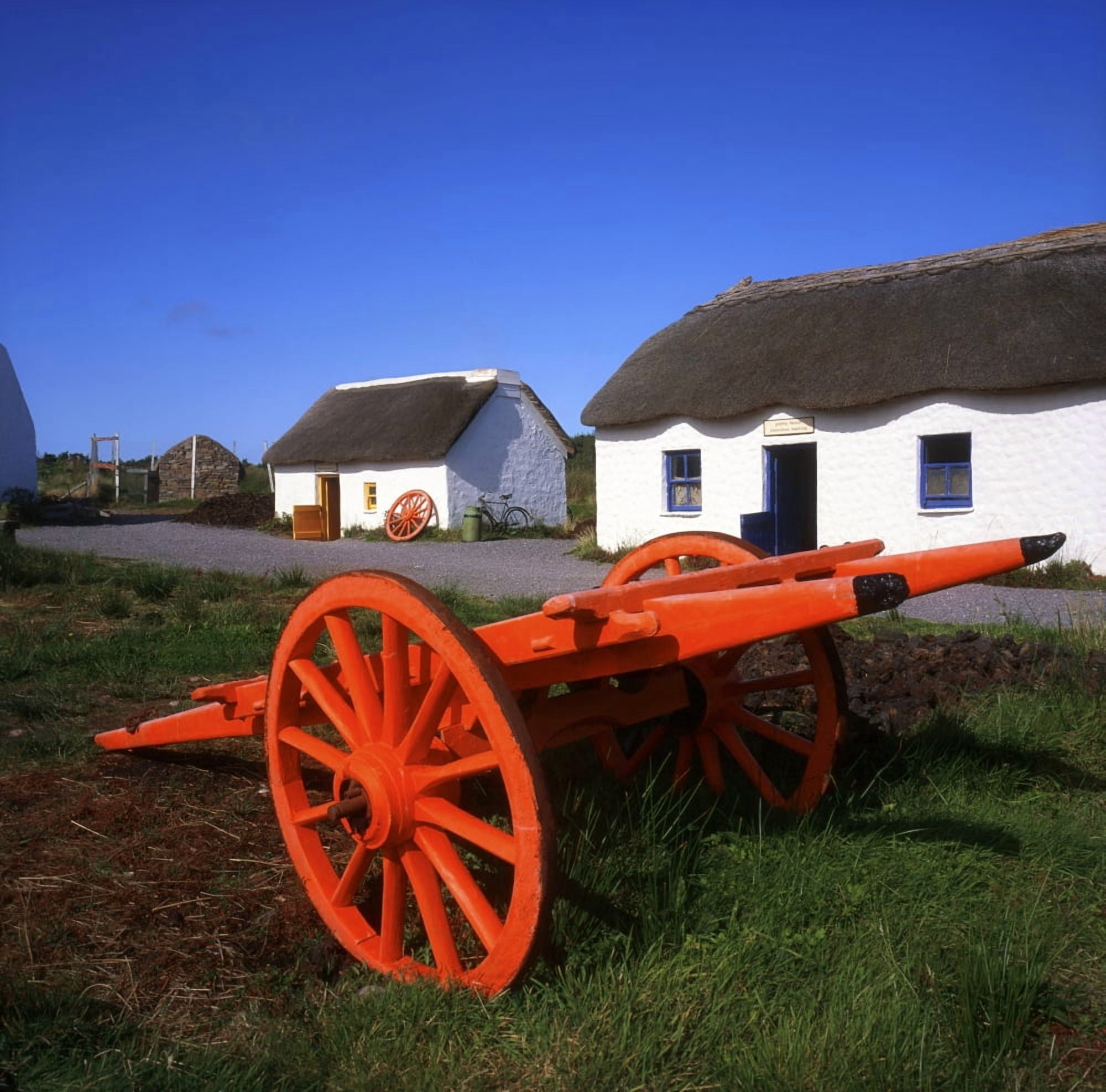 Kerry Bog Village Museum Glenbeigh Co Cork Ireland Traditional Cottage Canvas Art - The Irish Image Collection Design Pics (24 x 24)