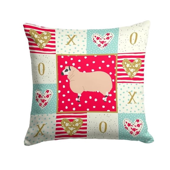 Kerry Hill Sheep Love Fabric Decorative Pillow
