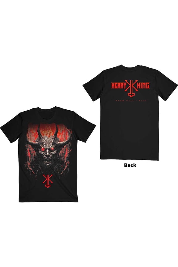 Kerry King Unisex T-Shirt: From Hell I Rise F&B (Back Print) (X-Large)