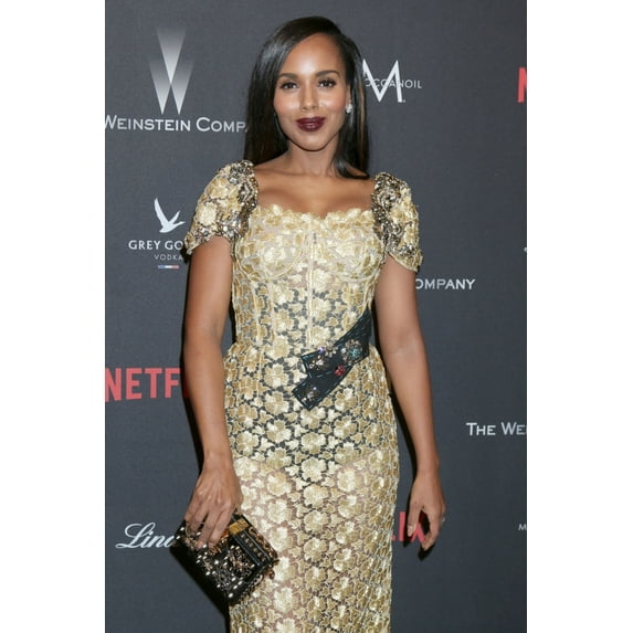 Kerry Washington At The After-Party For The Weinstein Company & Netflix 2017 Golden Globes After Party One Beverly